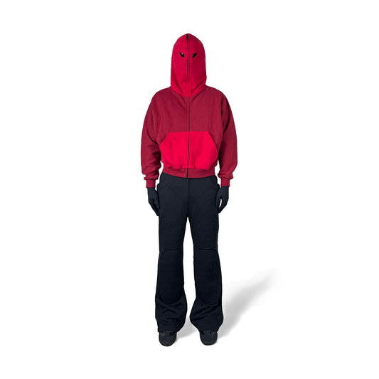 TN1 HOODIE (DARK RED & BURGUNDY)