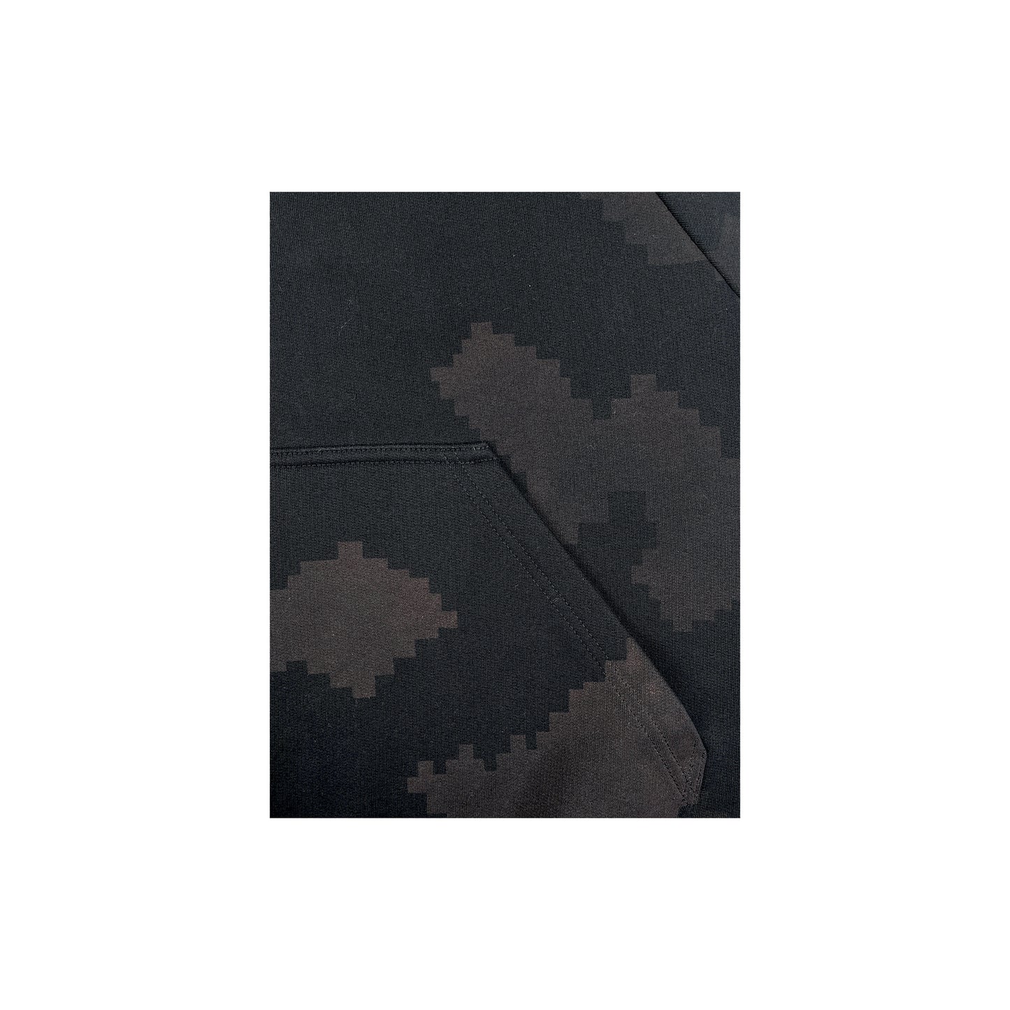 GRID CAMO SLEEVELESS ZIP SWEATSHIRT