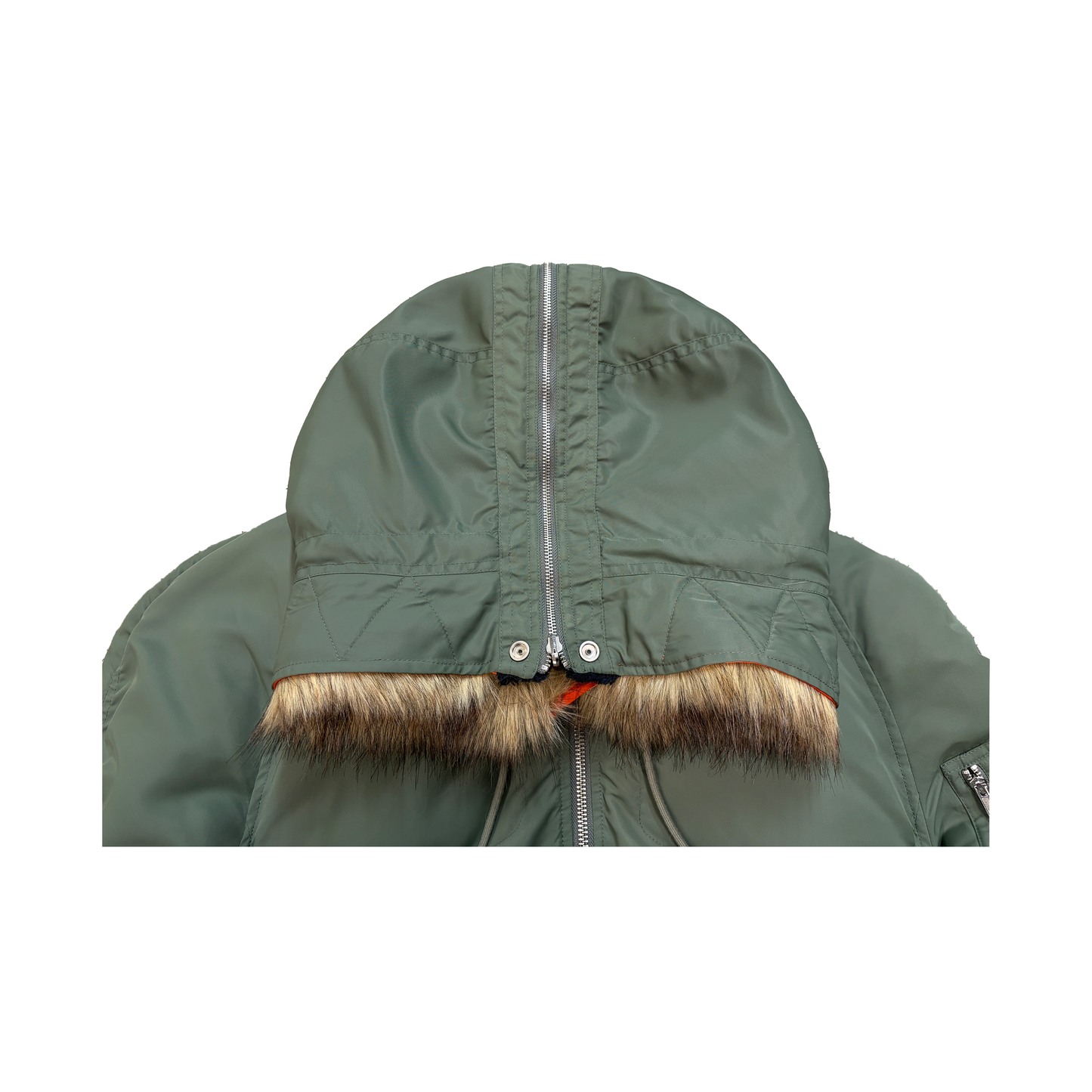 HOODED BOMBER JACKET