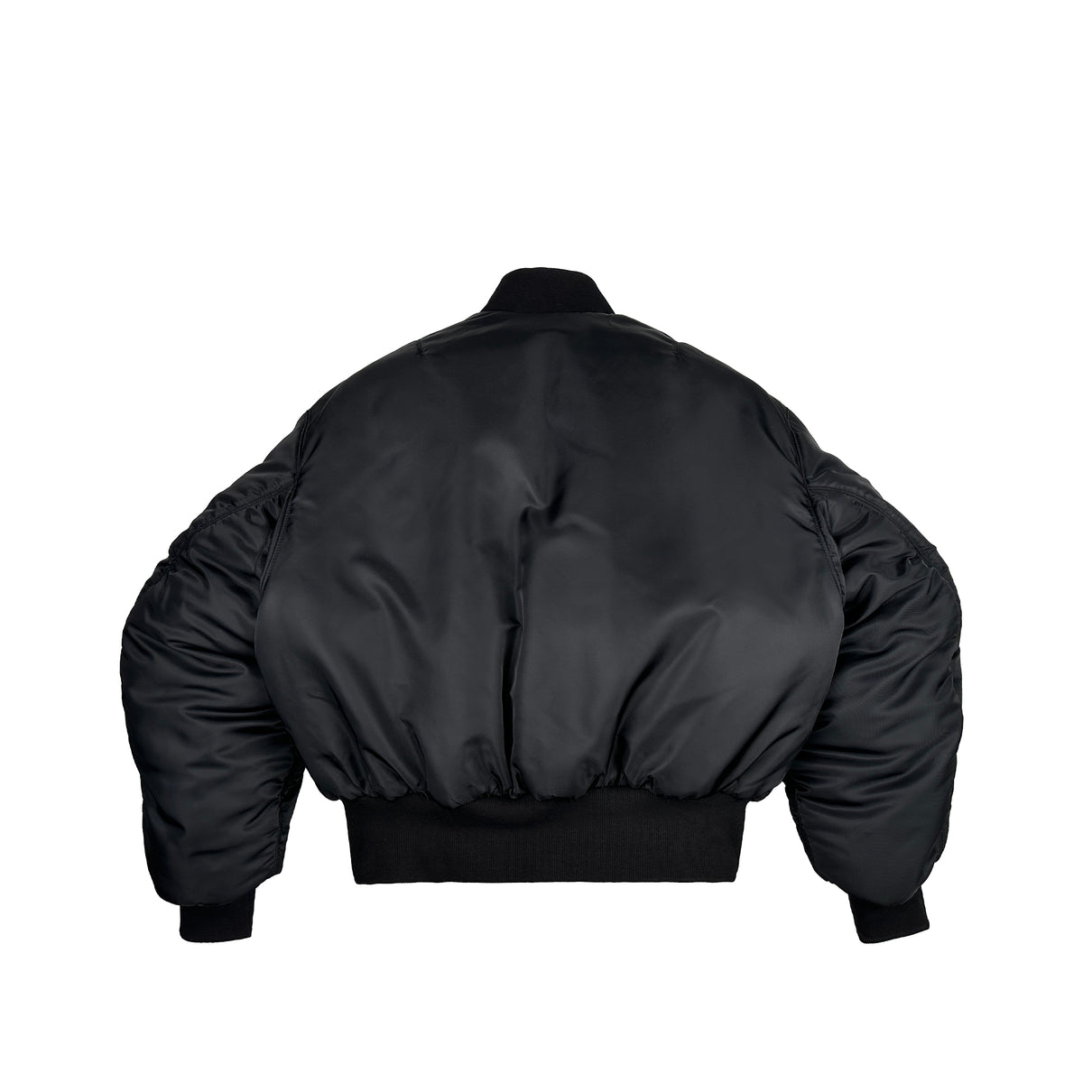 REVERSIBLE FAUX FUR BOMBER (BLACK)