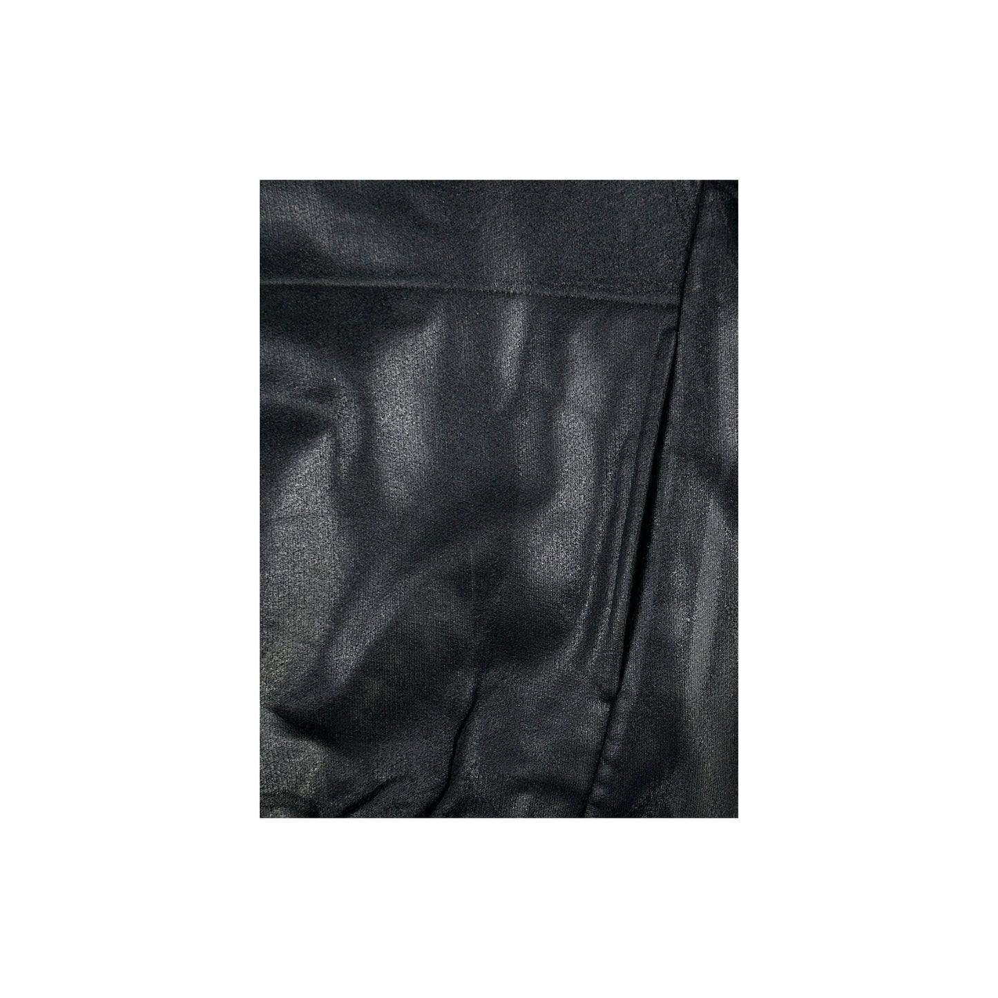 COATED ZIP NECK SWEATSHIRT (ONYX)