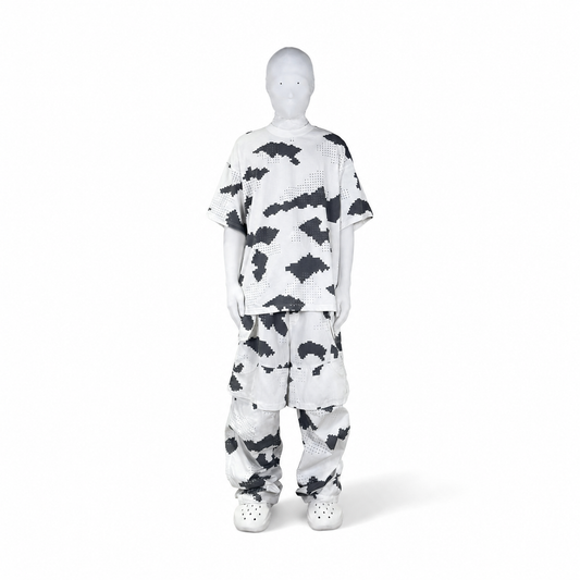 GRID CAMO T-SHIRT (WHITE)