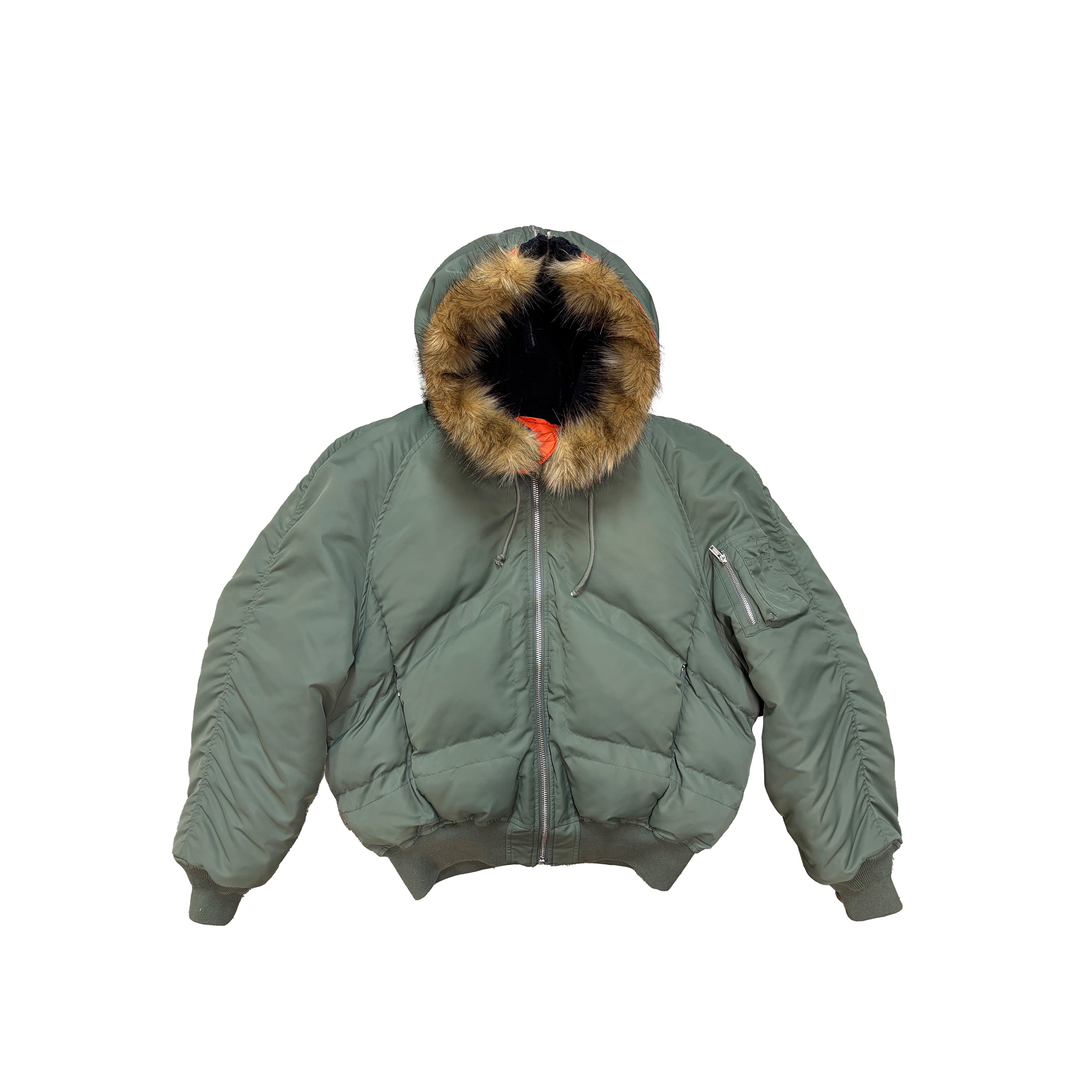 HOODED BOMBER JACKET – DINGYUN ZHANG