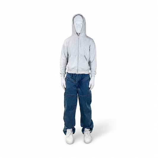 DENIM BIKER TROUSERS (CLASSIC)