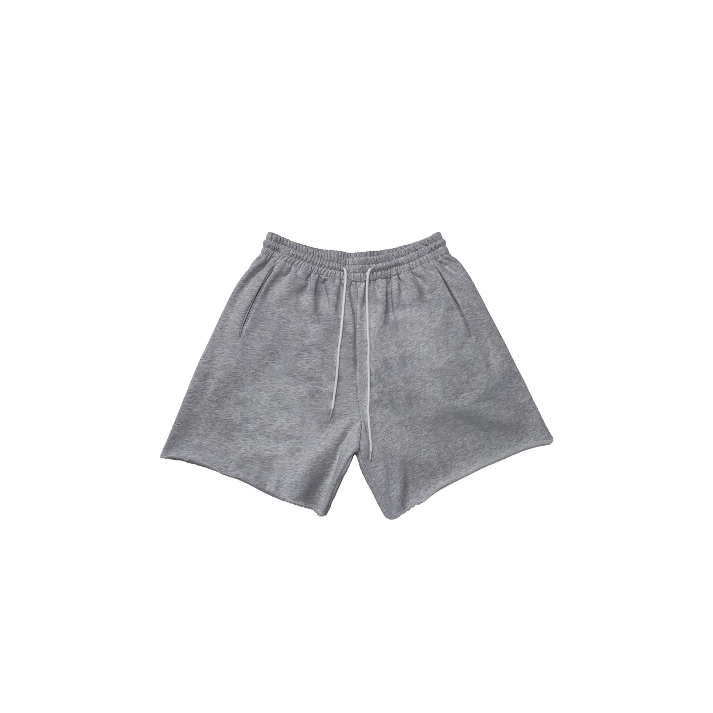 PLAIN SWEAT SHORTS (LIGHT GREY)