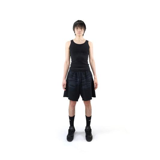 FADED SWEAT SHORTS (BLACK)
