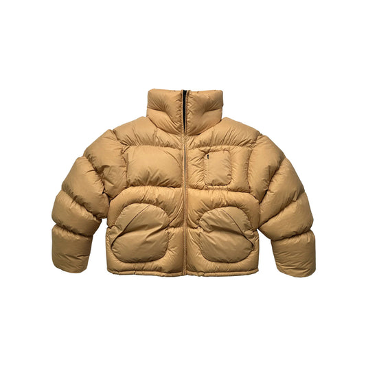 QUILTED VOLUME JACKET (BRONZE)