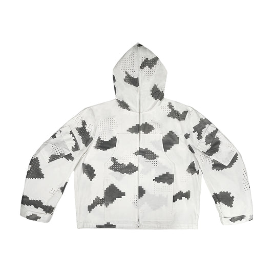 GRID CAMO UTILITY JACKET