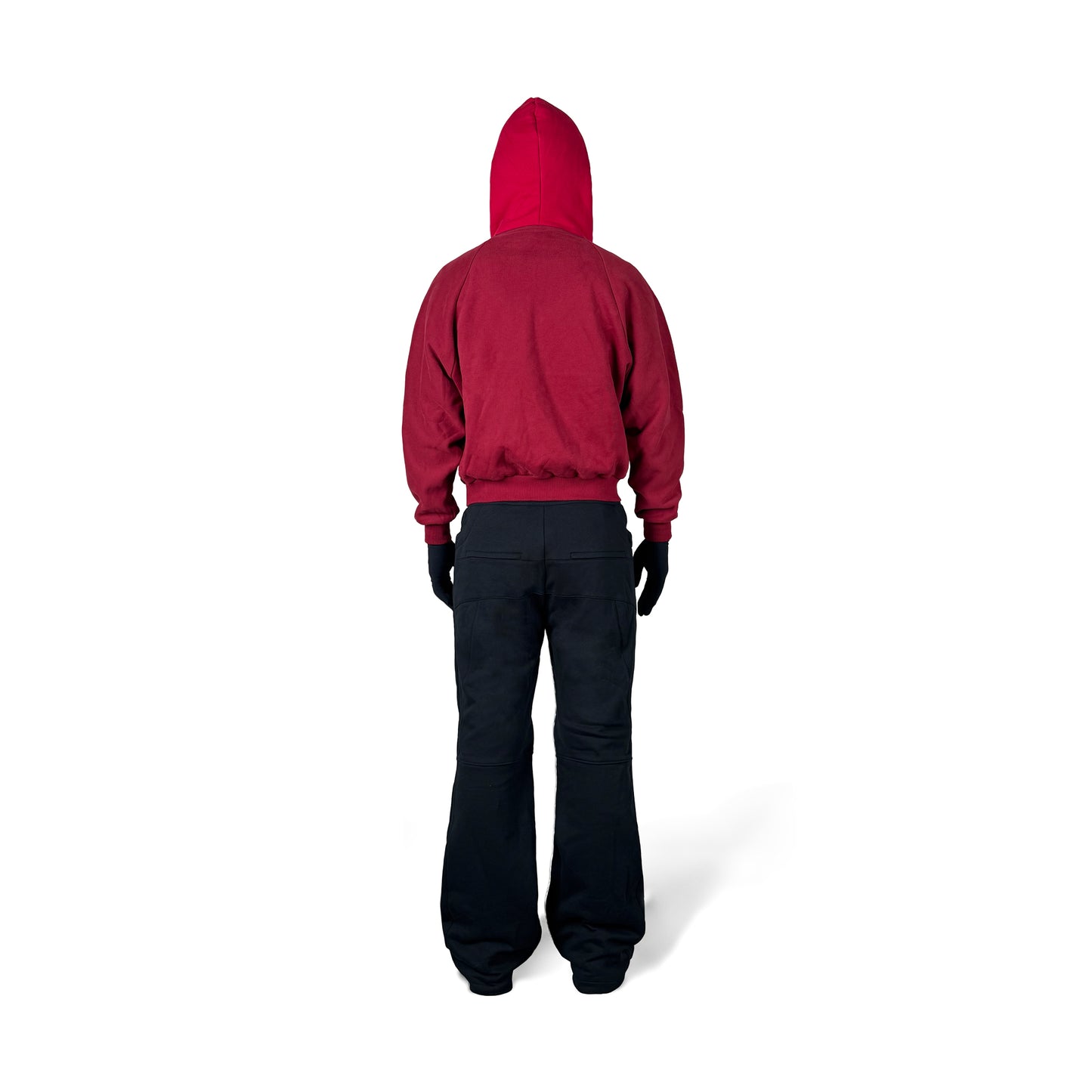 QUILTED BIKER SWEATPANTS (BLACK)