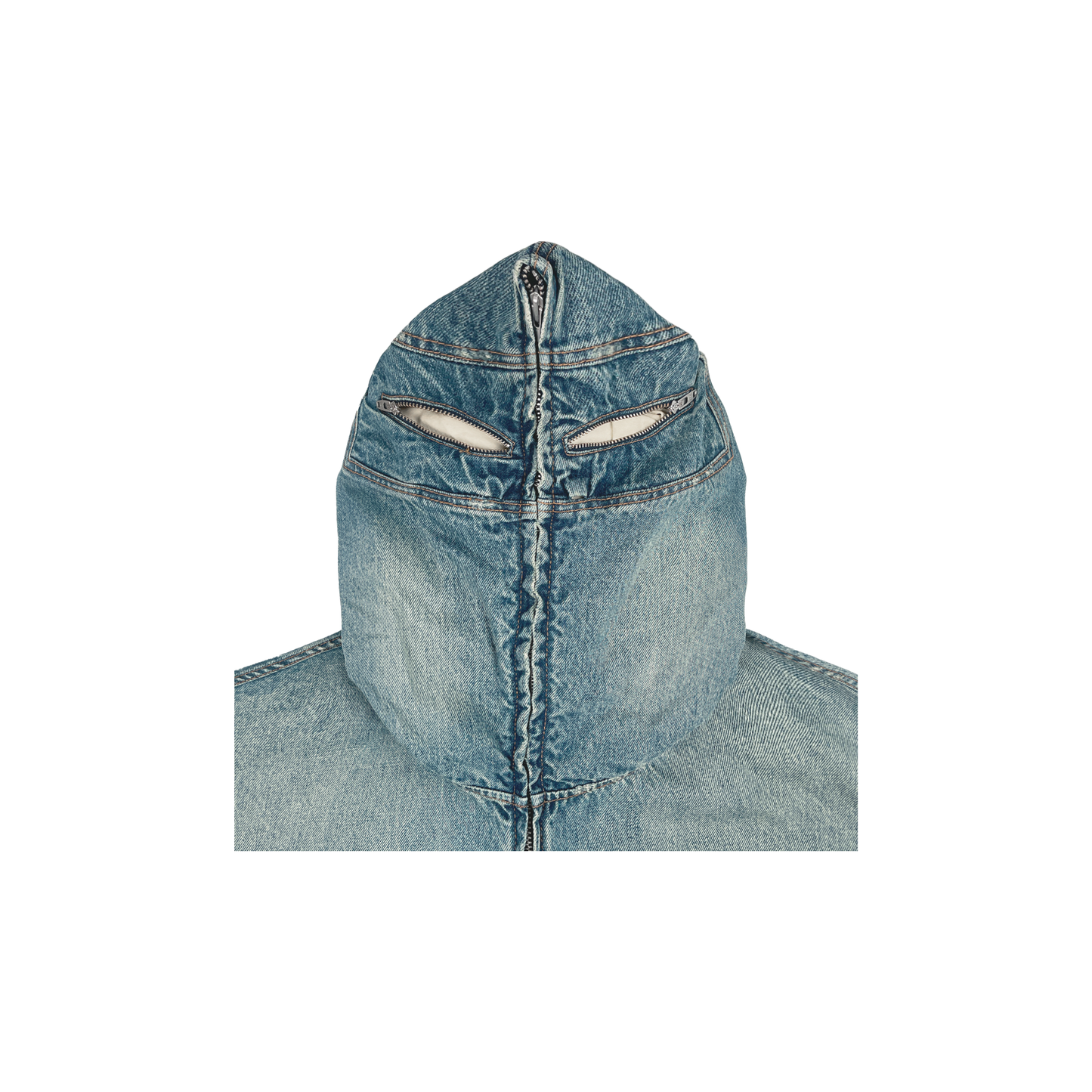 TN1 SLEEVELESS DENIM HOODIE