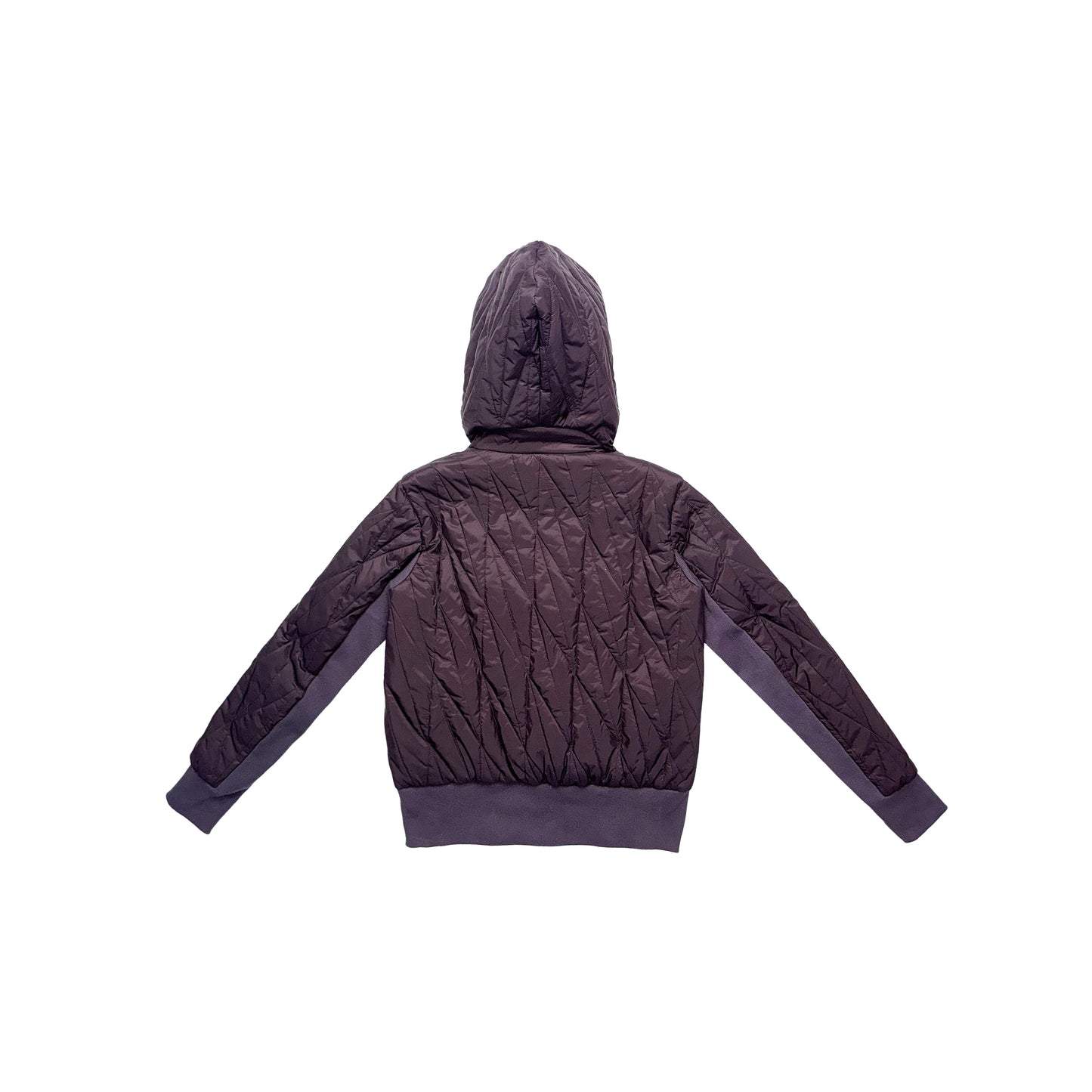 WOMENS QUILTED TN1 HOODIE (BROWN)