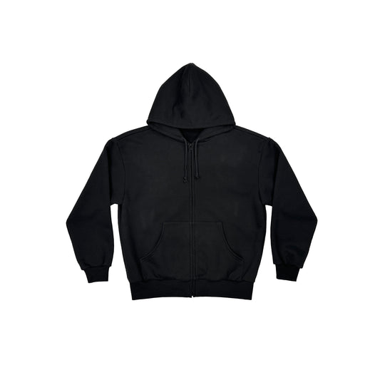 FW26 CREW HOODIE SLIM FIT (BLACK)