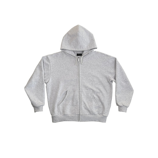CREW HOODIE SLIM FIT (HEATHER GREY)