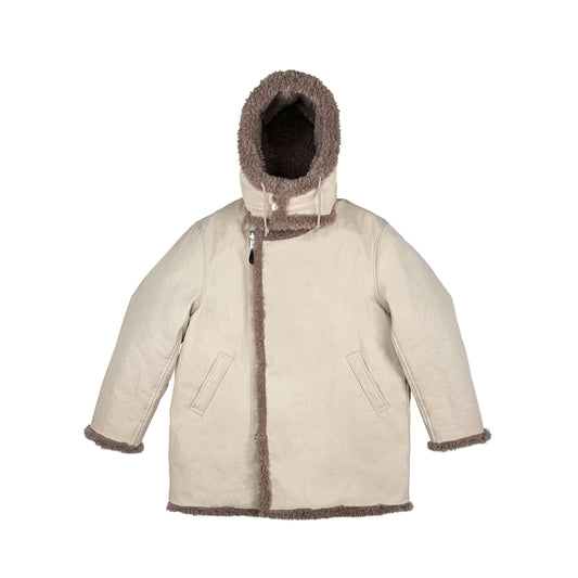 FAUX FUR PARKA (BONE)
