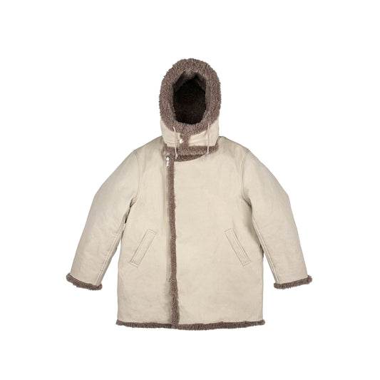 FAUX FUR PARKA (BONE)