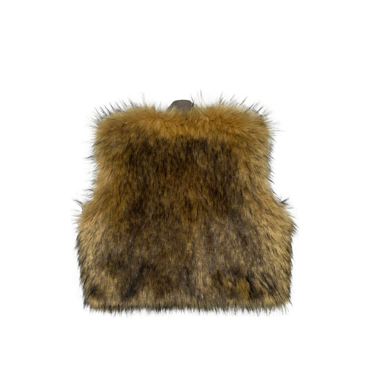 REVERSIBLE FAUX FUR GILET (COYOTE)