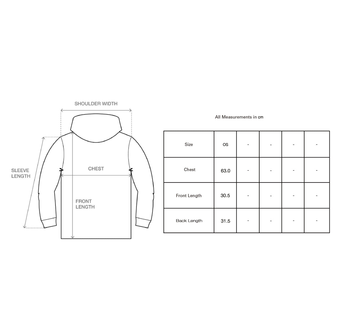 FIELD VEST (KHAKI) size guide