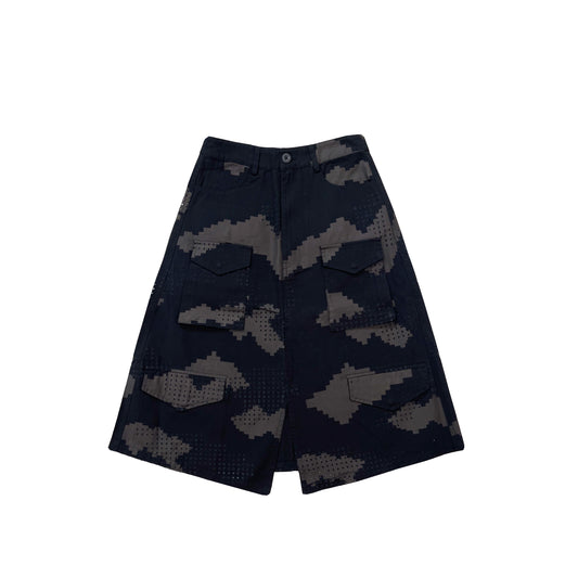 GRID CAMO FIELD SKIRT (BLACK)