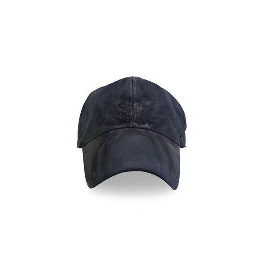 HAND-INKED BONE SCRIPT CAP (ASH BLACK)