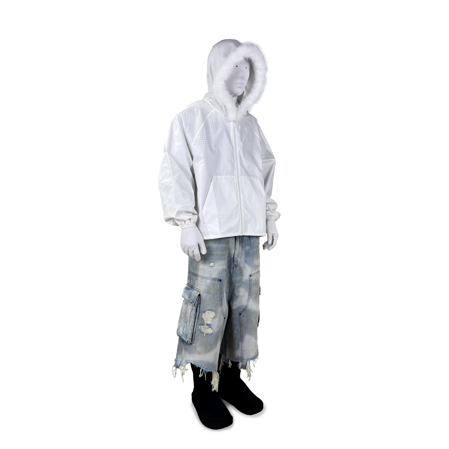 SKY CAMO CARGO SHORTS