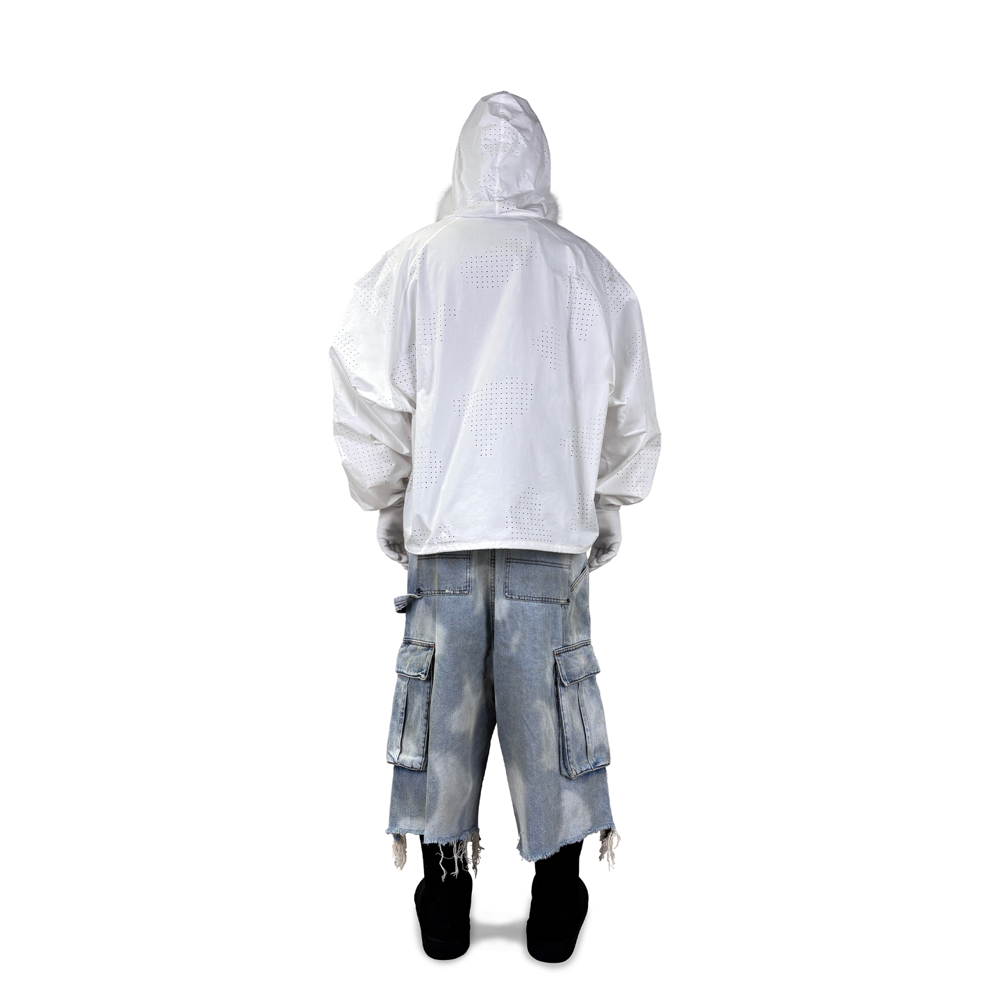 SKY CAMO CARGO SHORTS