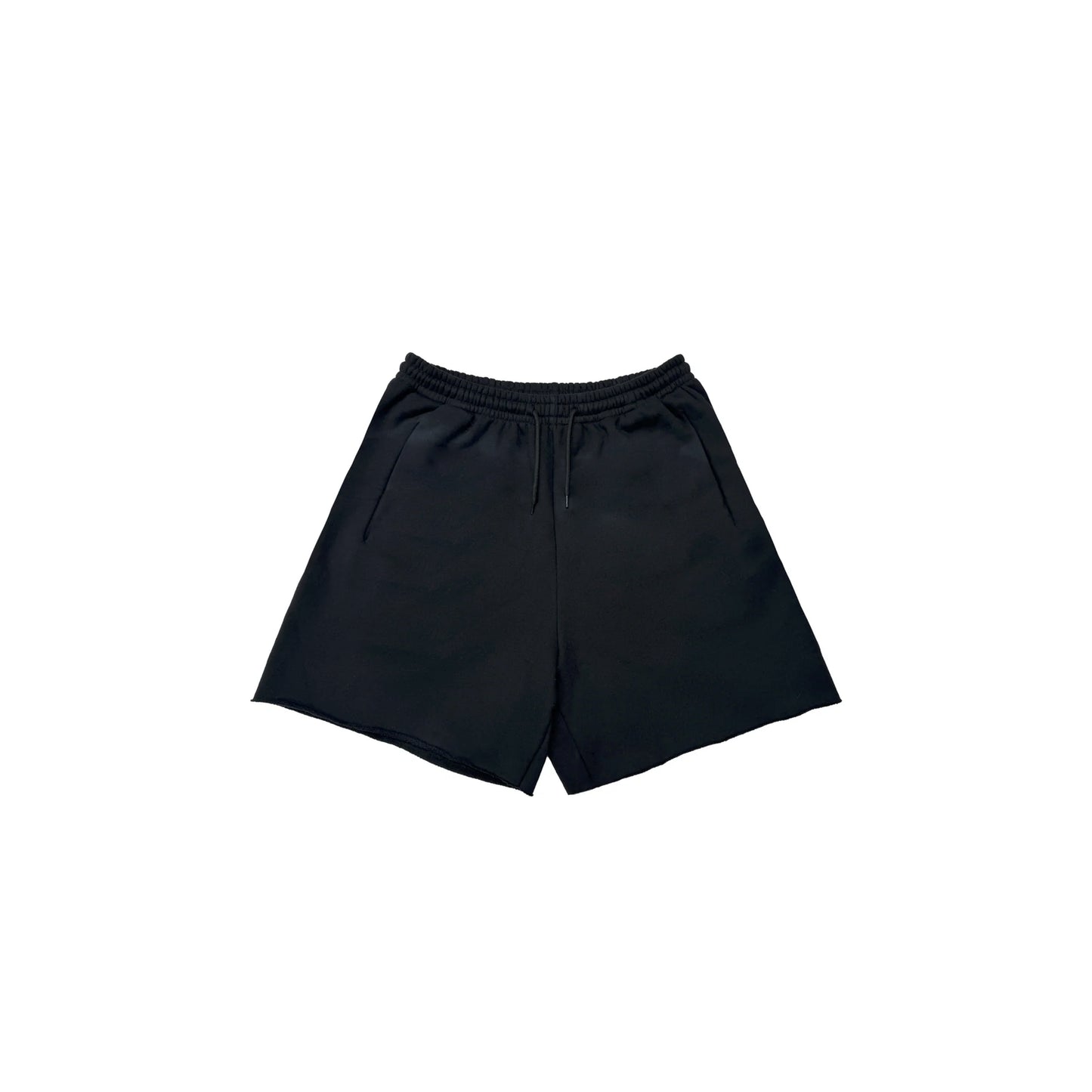 FADED SWEAT SHORTS PLAIN (BLACK)