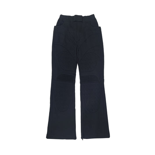 QUILTED BIKER SWEATPANTS (BLACK)