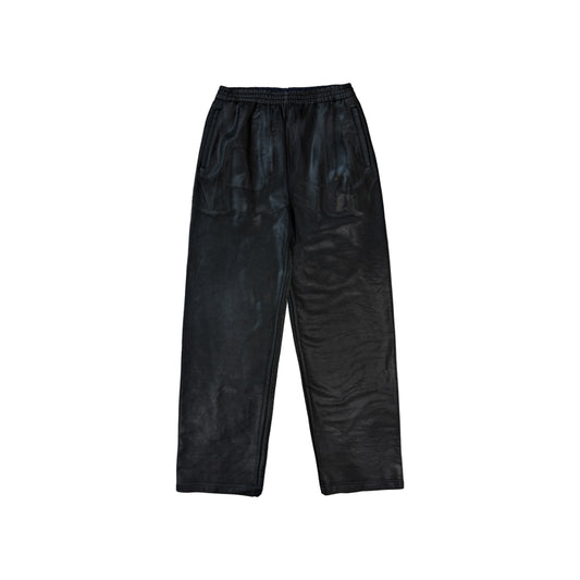 COATED SWEAT PANTS (ONYX)
