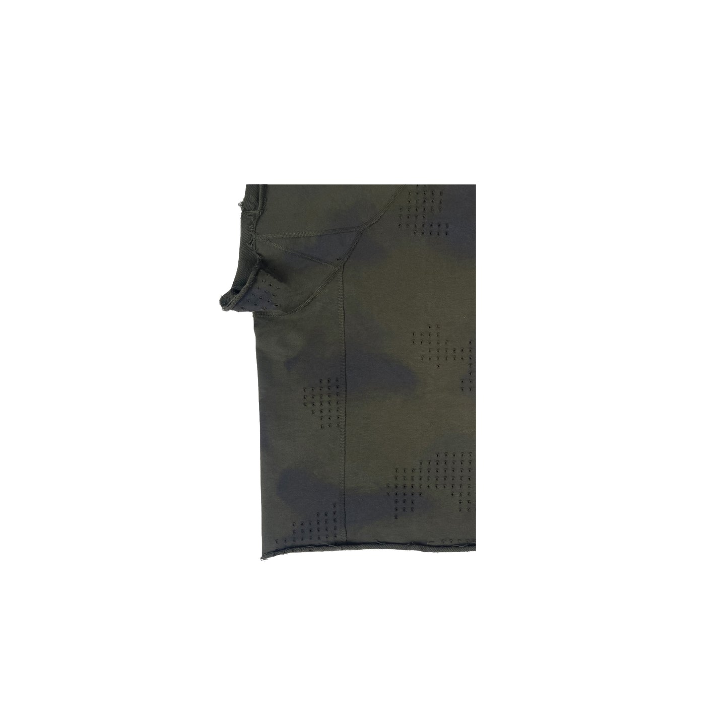 CAMO PANELLED SWEATSHIRT (ARMY GREEN)