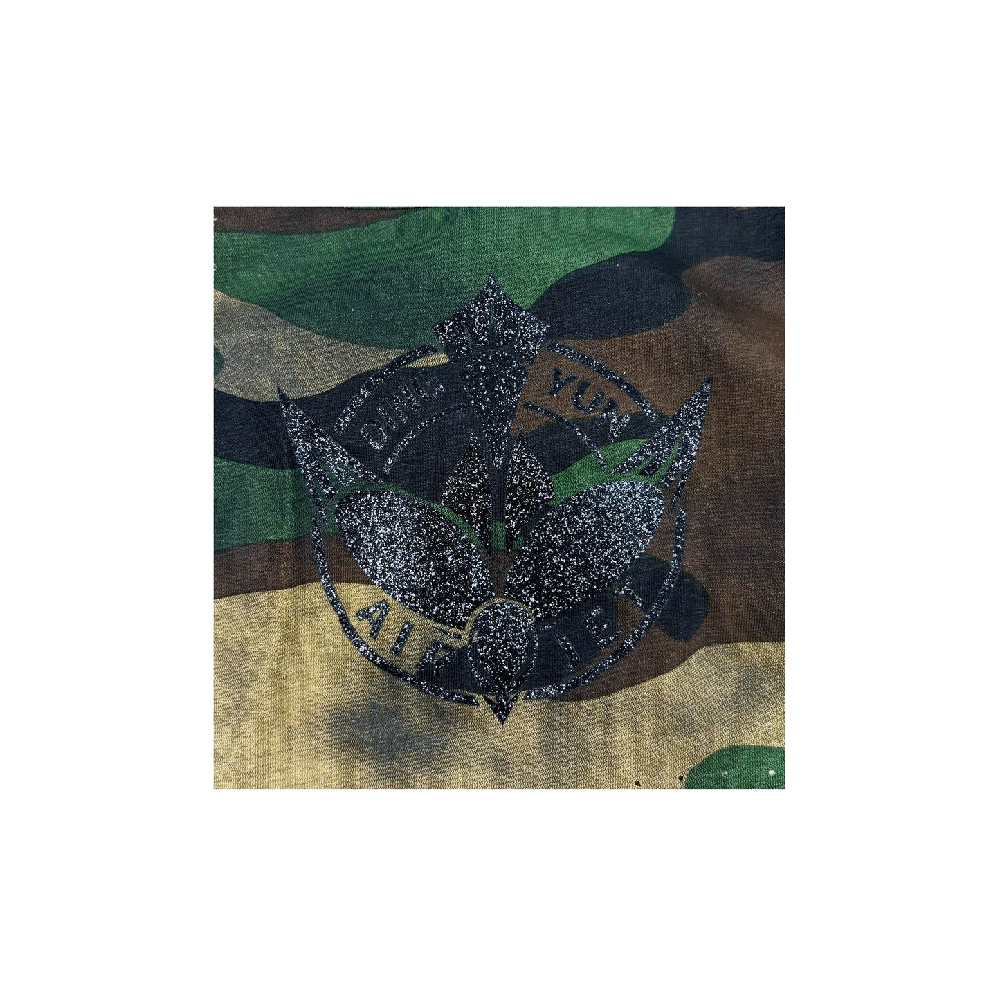 WOODLAND CAMO HALTER TOP (AIR JET)