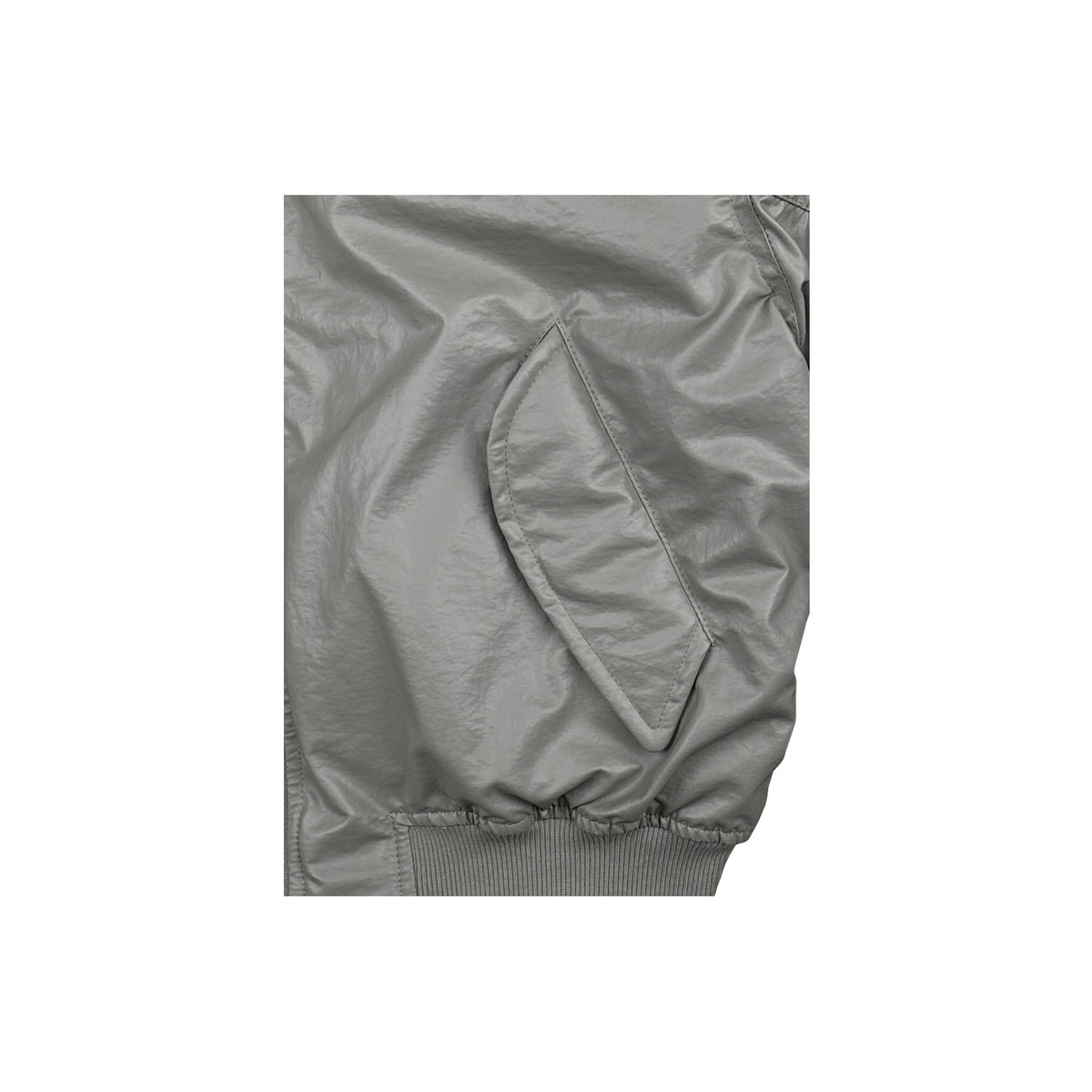 FW26 CROPPED BOMBER JACKET GREY