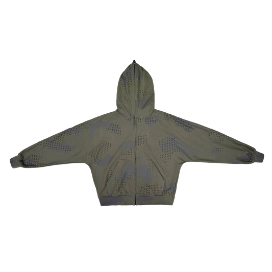 CAMO MASK HOODIE (ARMY GREEN)  PRE-ORDER