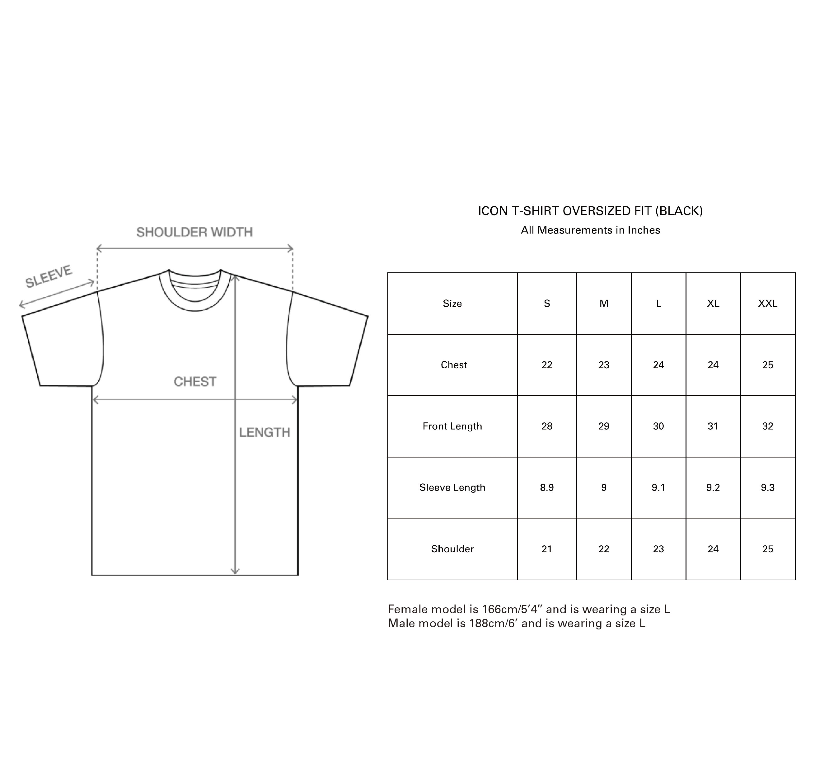 ICON T-SHIRT OVERSIZED FIT (BLACK) – DINGYUN ZHANG