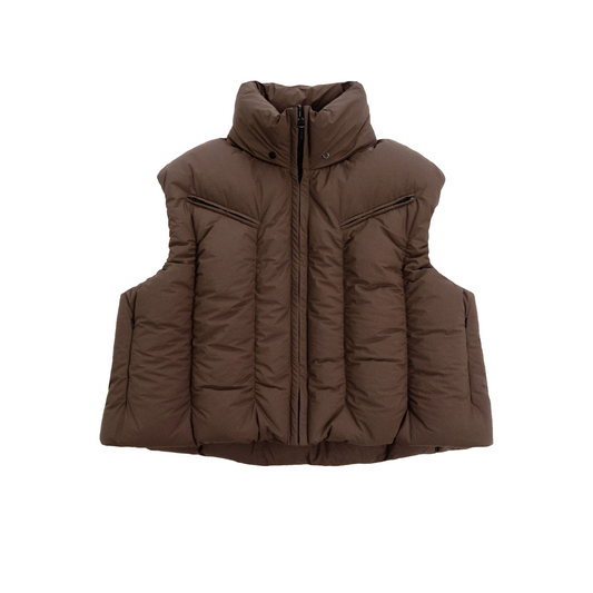 REVERSIBLE "SWOLLEN" GILLET (Brown)