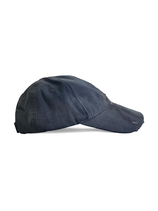 HAND-INKED BONE SCRIPT CAP (DARK GREY)