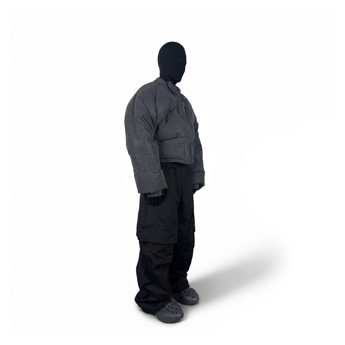 DOUBLE CARGO TROUSERS (BLACK)