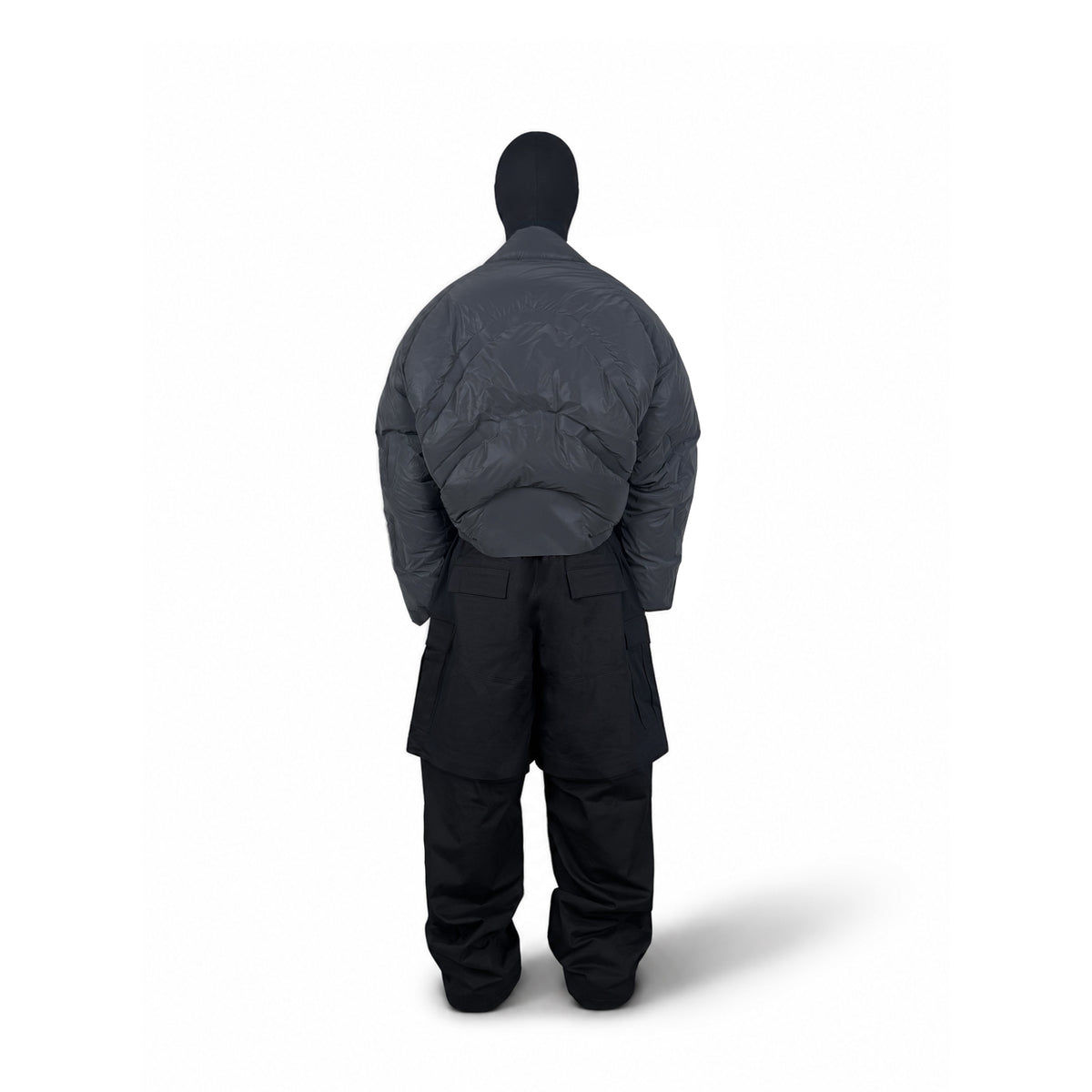 DOUBLE CARGO TROUSERS (BLACK)