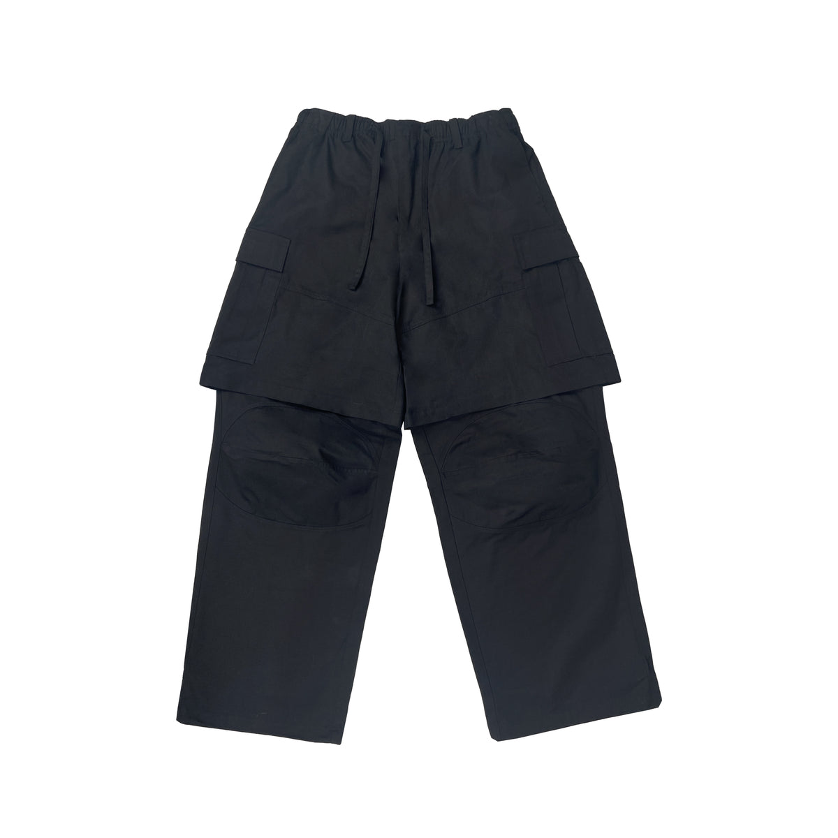 DOUBLE CARGO TROUSERS (BLACK)