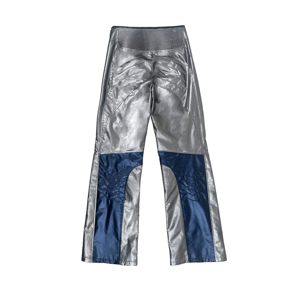 SCI-FI BIKER TROUSERS (SILVER BLUE)