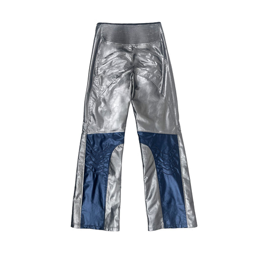 SCI-FI BIKER TROUSERS (SILVER BLUE)