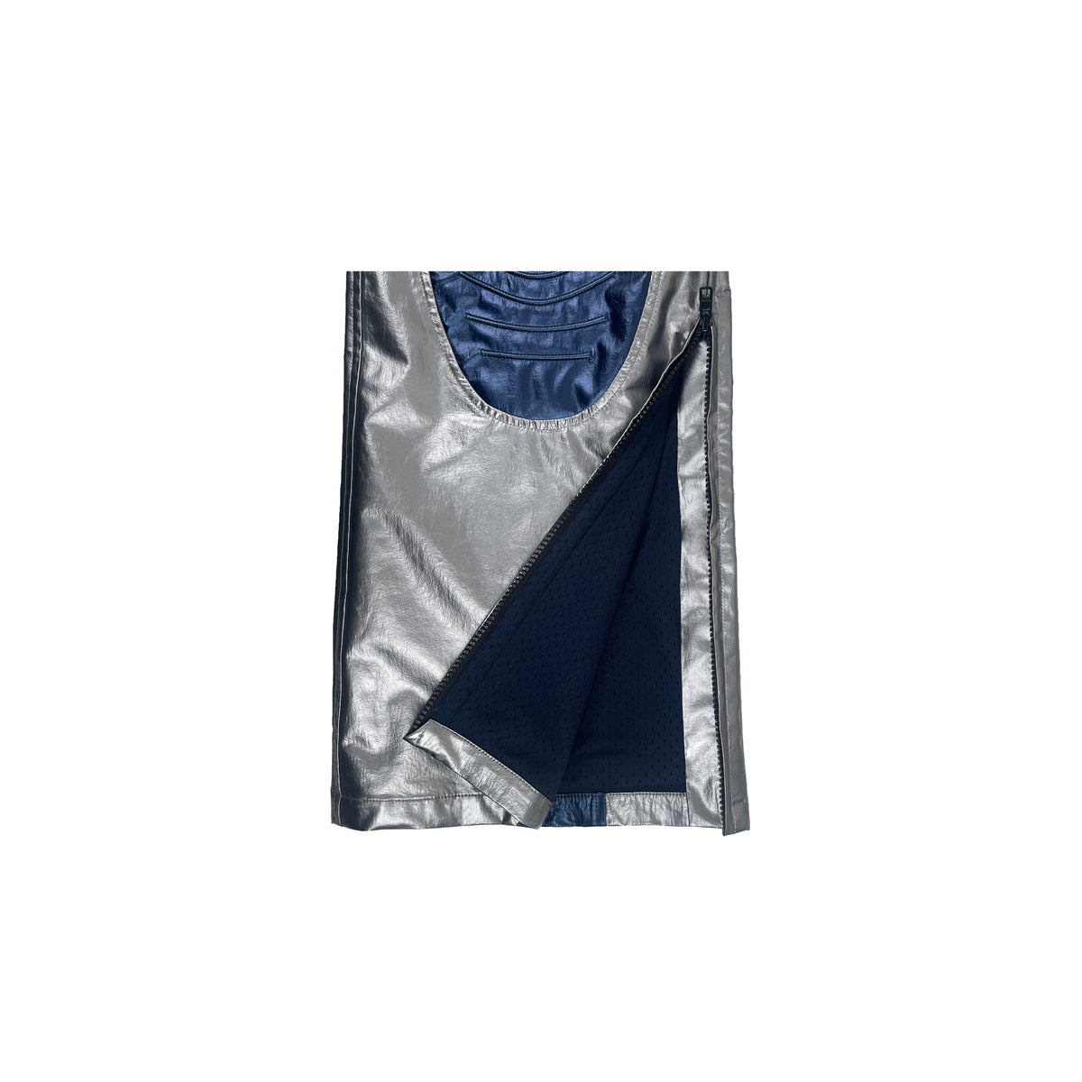 SCI-FI BIKER TROUSERS (SILVER BLUE)