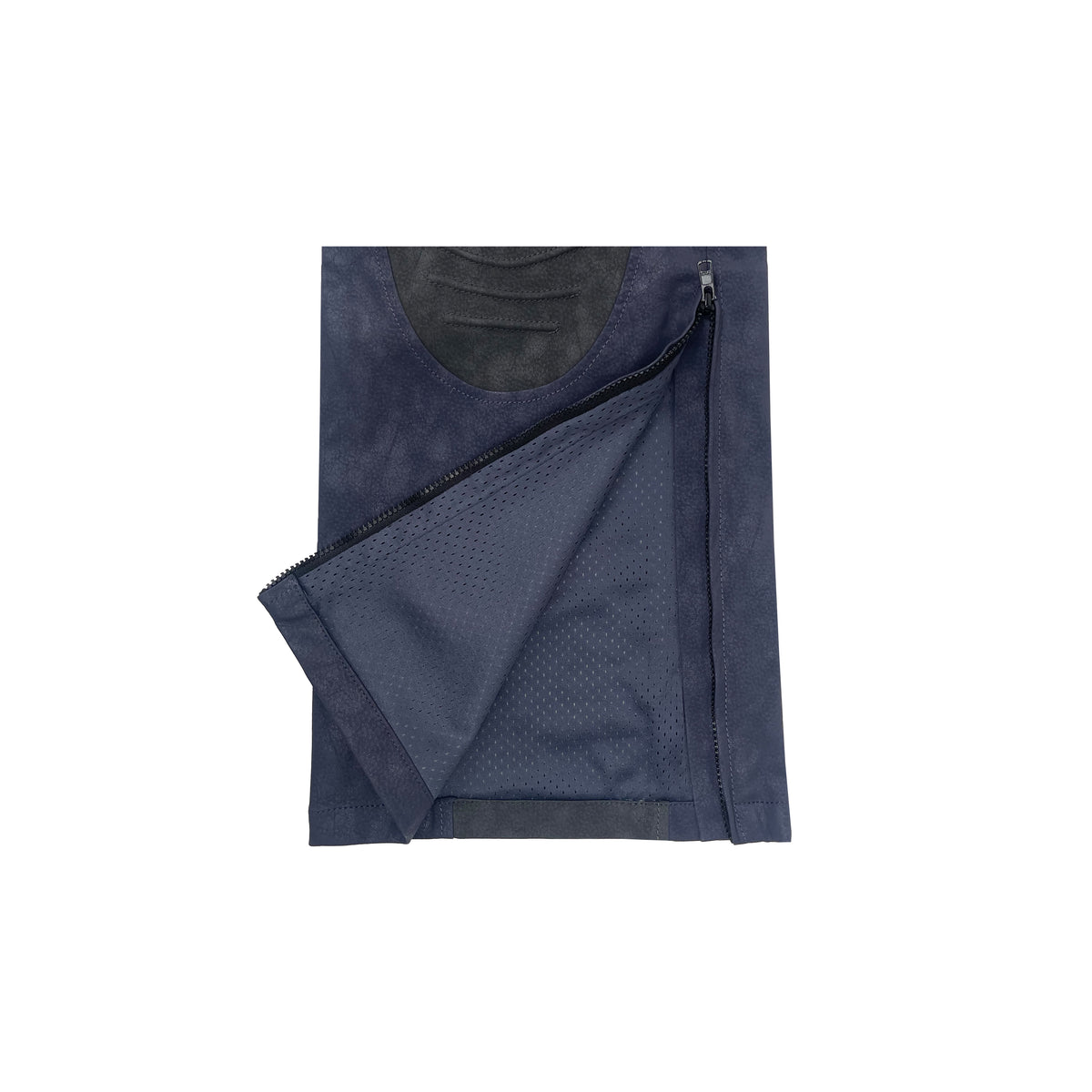 SCI-FI BIKER LEATHER TROUSERS (BLUE)