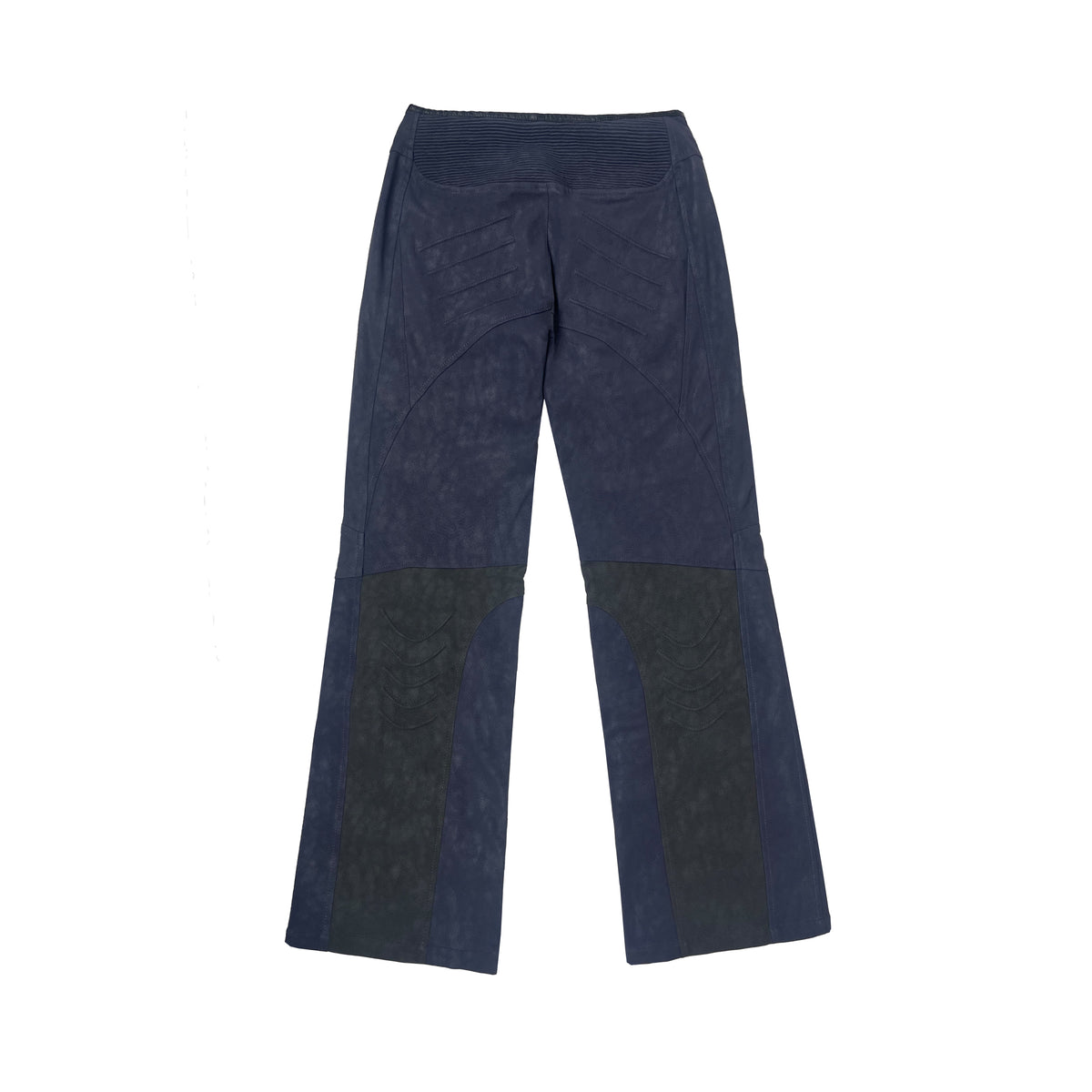 SCI-FI BIKER LEATHER TROUSERS (BLUE)
