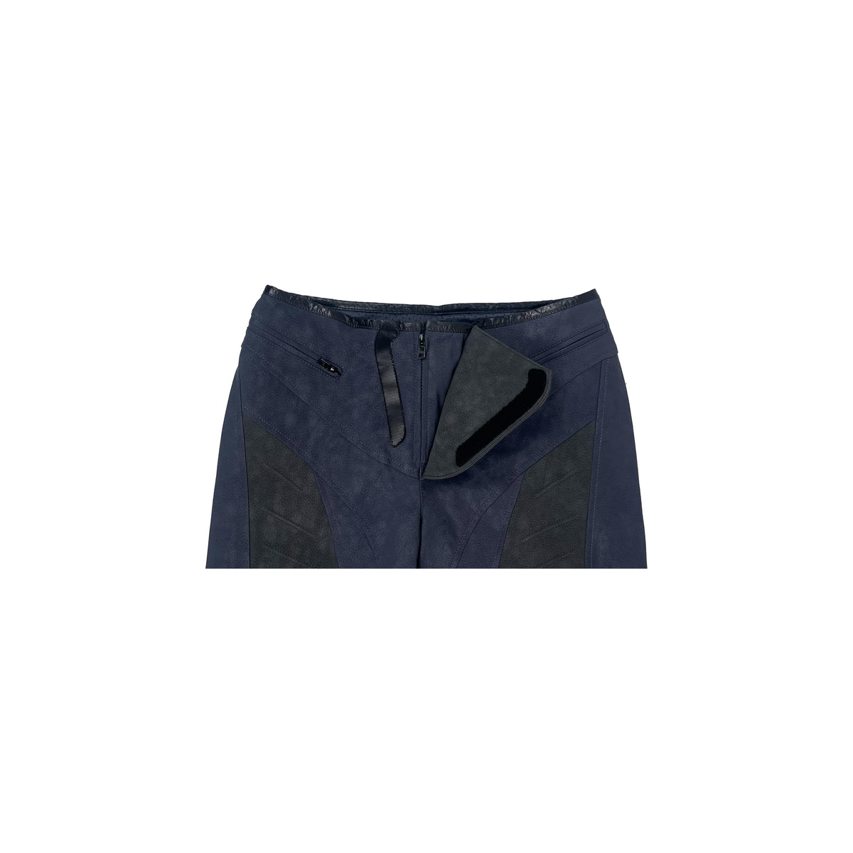 SCI-FI BIKER LEATHER TROUSERS (BLUE)