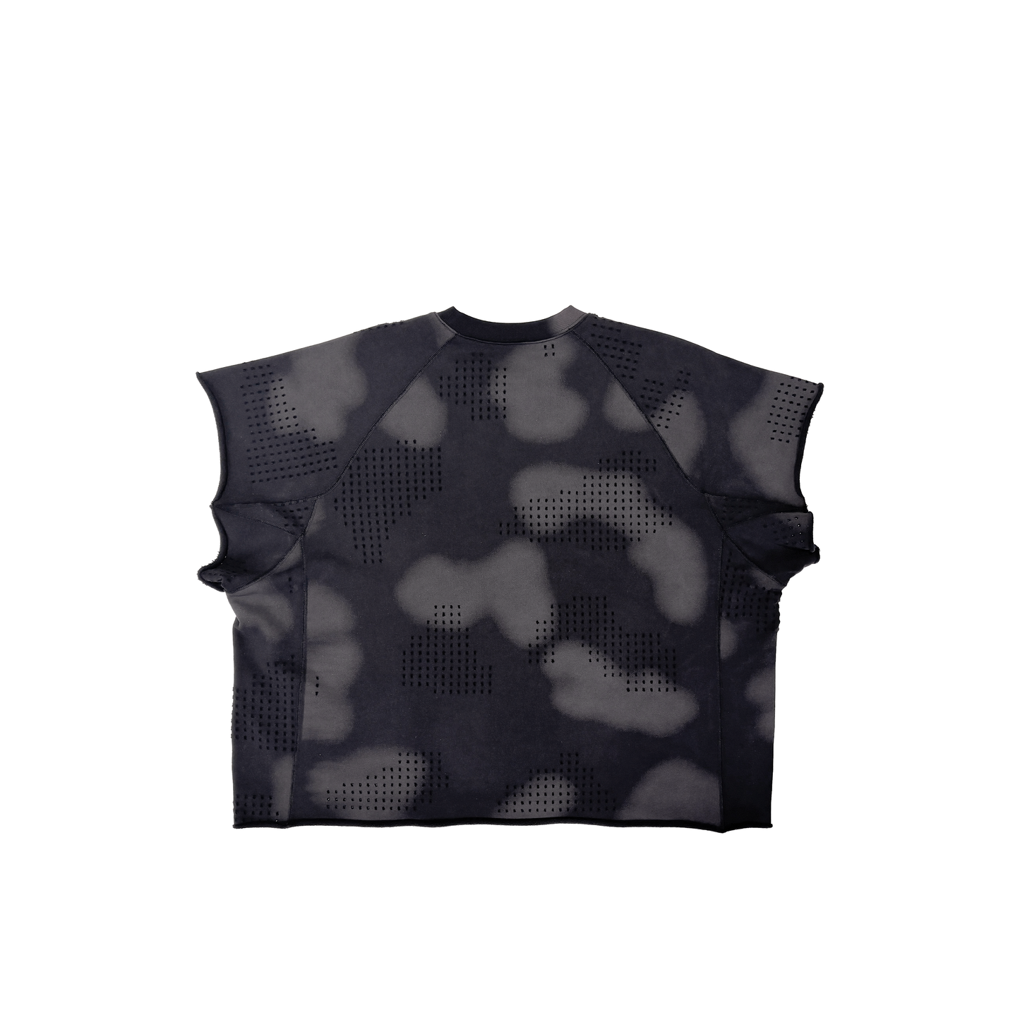 CAMO PANELLED SWEATSHIRT (BLACK)