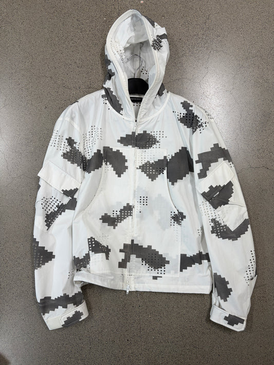 GRID CAMO UTILITY JACKET (WHITE)