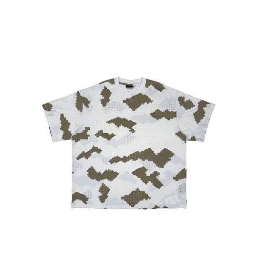 GRID CAMO T-SHIRT (WHITE)