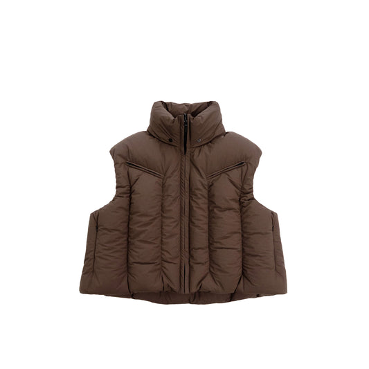 REVERSIBLE "SWOLLEN" GILLET (Brown)