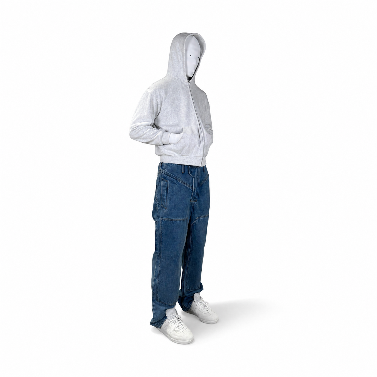 DENIM BIKER TROUSERS (CLASSIC）
