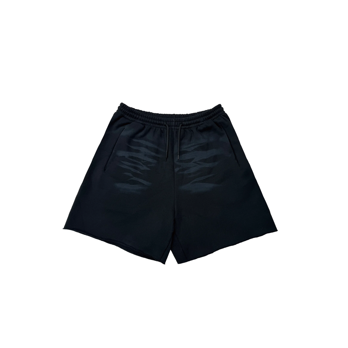 FADED SWEAT SHORTS (BLACK)